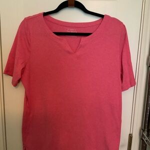 Talbots Fitted Pink Short Sleeve Tee